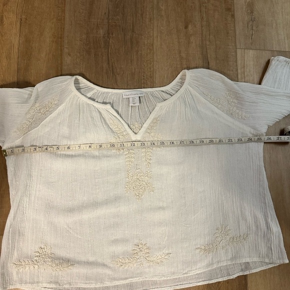 House Of Harlow 1960 women’s white boho flowy blouse size small - Picture 7 of 10